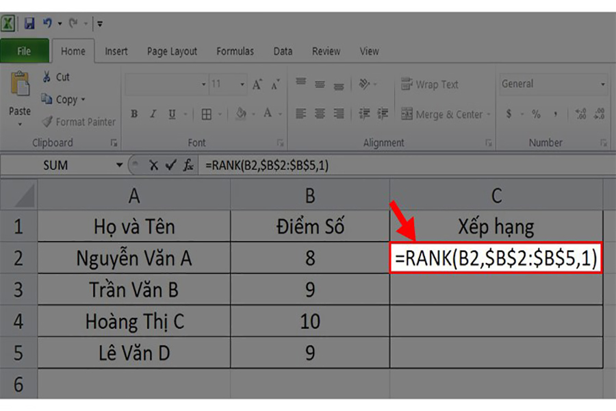 su-dung-ham-rank-trong-excel-1