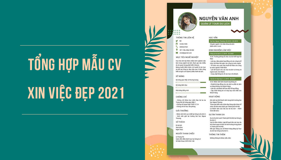 Tổng Hợp Mẫu CV Xin Việc File Word Đẹp, Ấn Tượng Nhất 2021