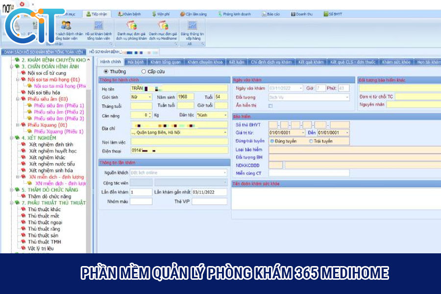 Phần mềm quản lý phòng khám 365 Medihome