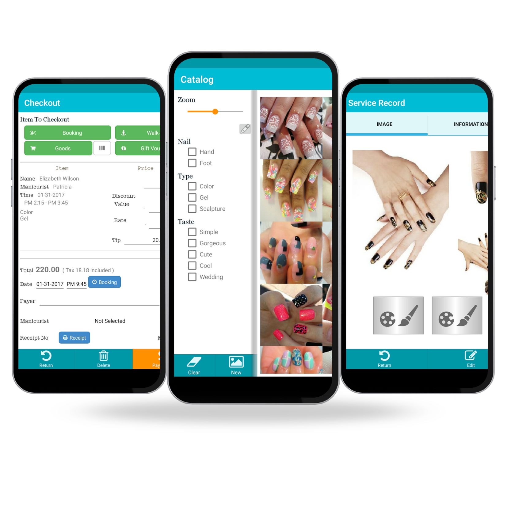 App đặt lịch tiệm nail