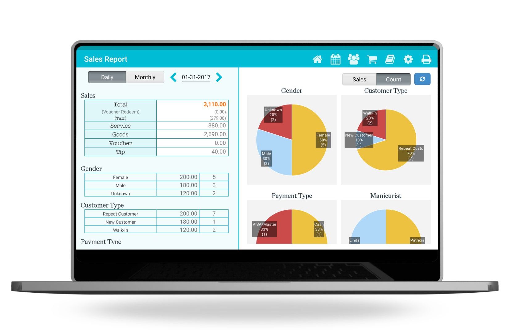 Phần mềm quản lý tiệm nail salon