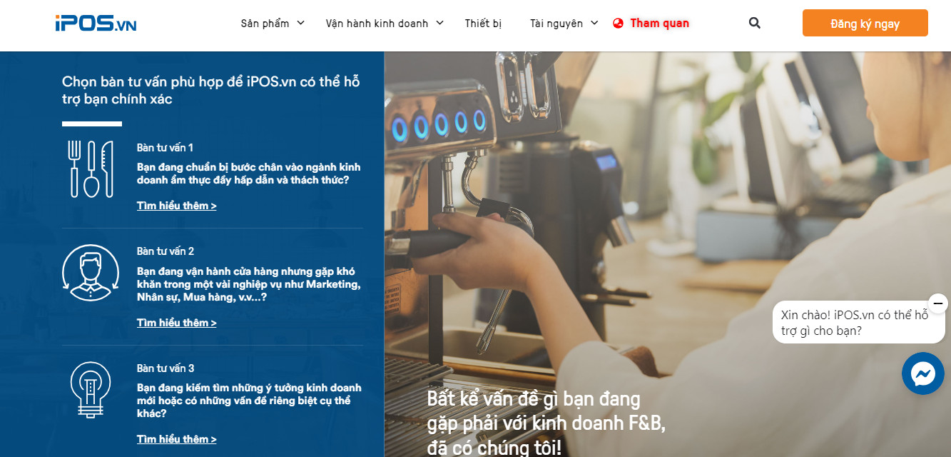 Phần mềm quản lý nhà hàng iPos