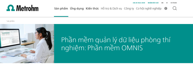 Phần mềm quản lý phòng thí nghiệm Metrohm