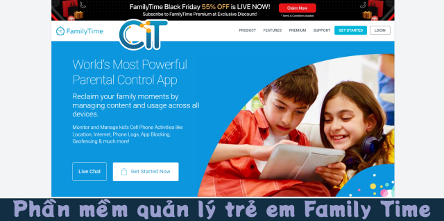 Phần mềm quản lý trẻ em Family Time