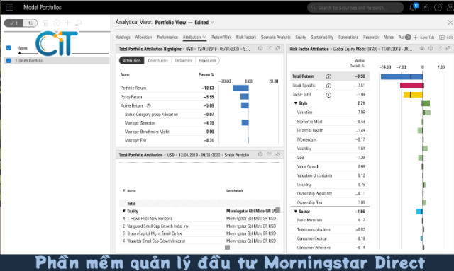Phần mềm quản lý đầu tư Morningstar Direct