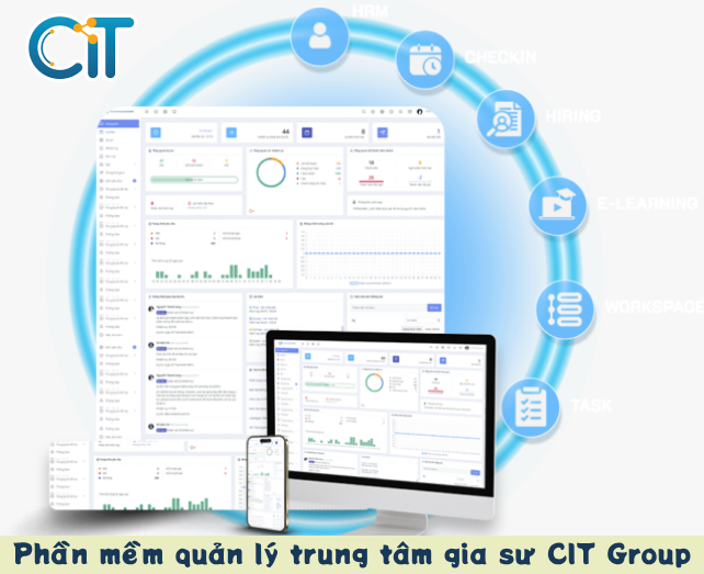 Phần mềm quản lý trung tâm gia sư CIT Edu