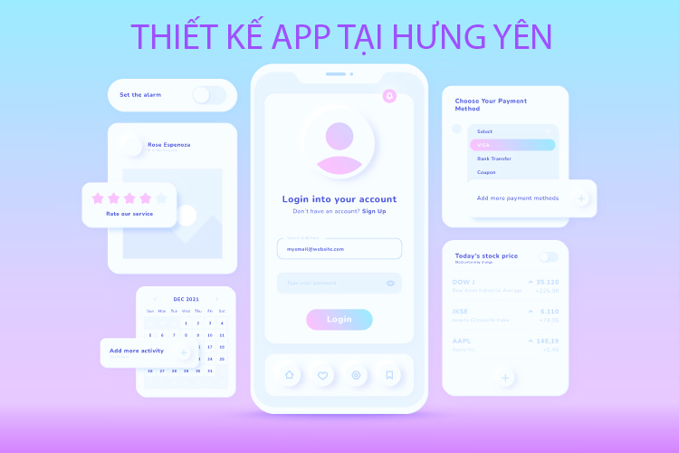 Thiết kế app tại Hưng Yên
