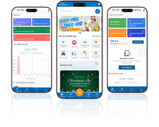 Thiết kế app gọi thợ theo yêu cầu