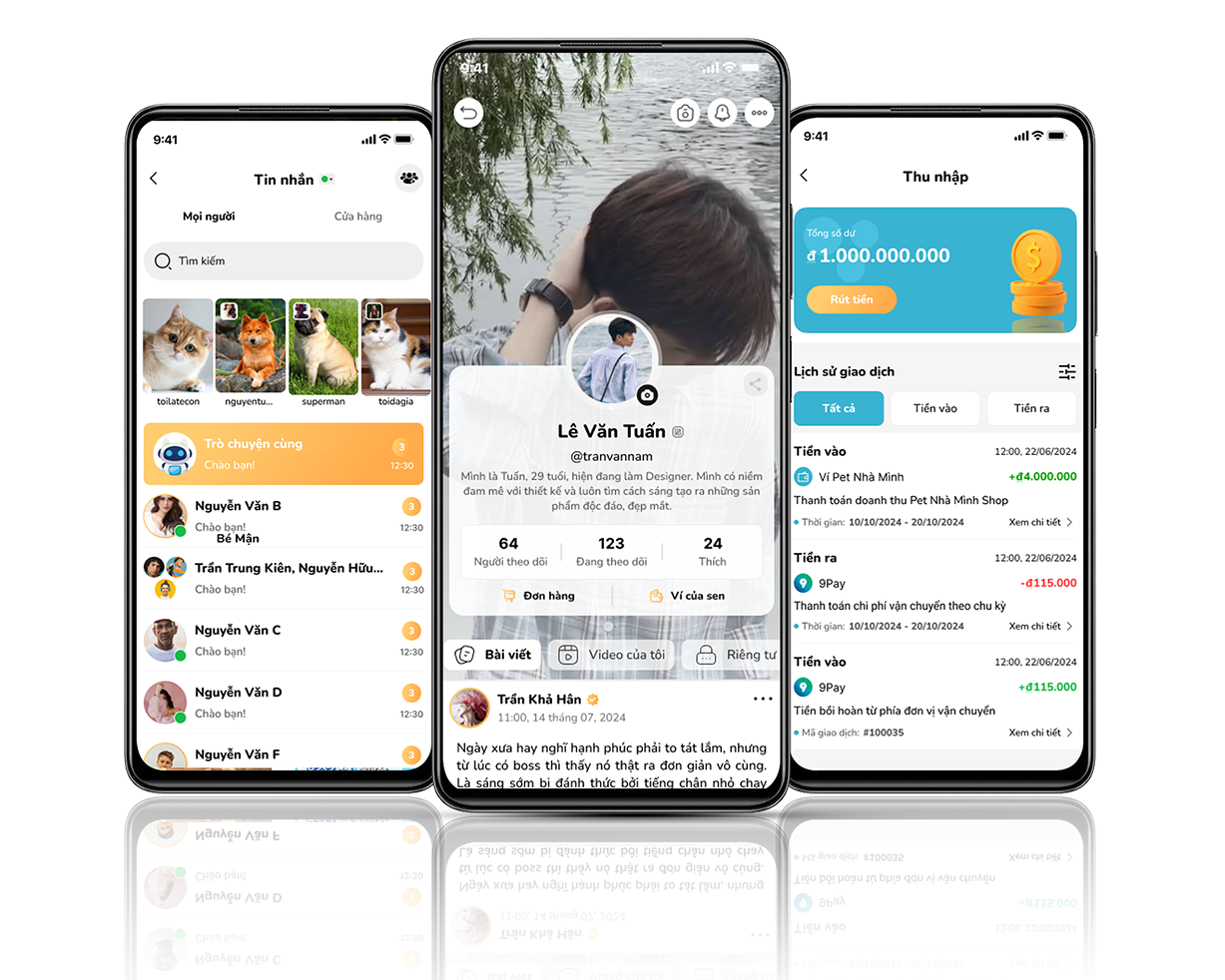 Profile app mạng xã hội