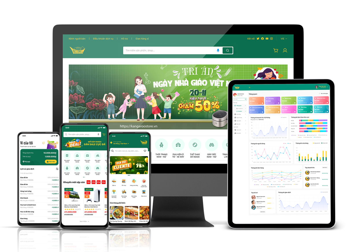 App Thương Sàn Mại Điện Tử hệ sinh thái app sàn thương mại điện tử