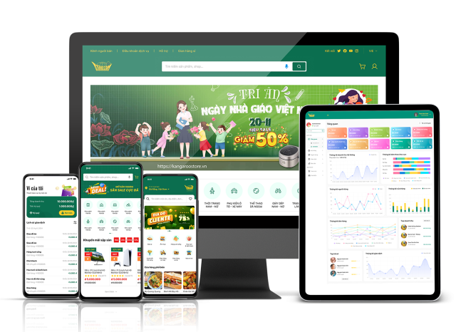 hệ sinh thái app sàn thương mại điện tử