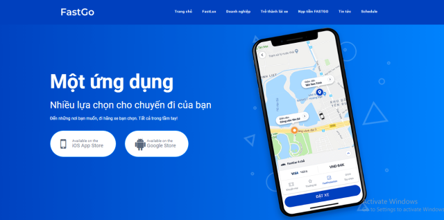 App đặt xe ô tô