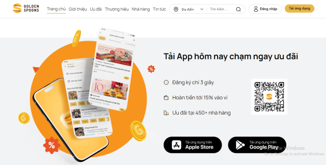 App đặt bàn nhà hàng