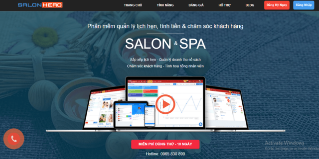 App quản lý Spa