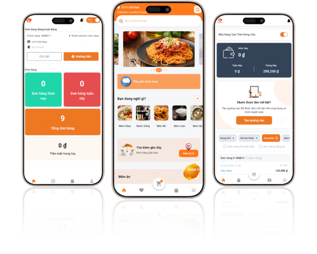 Thiết kế app giao đồ ăn theo yêu cầu