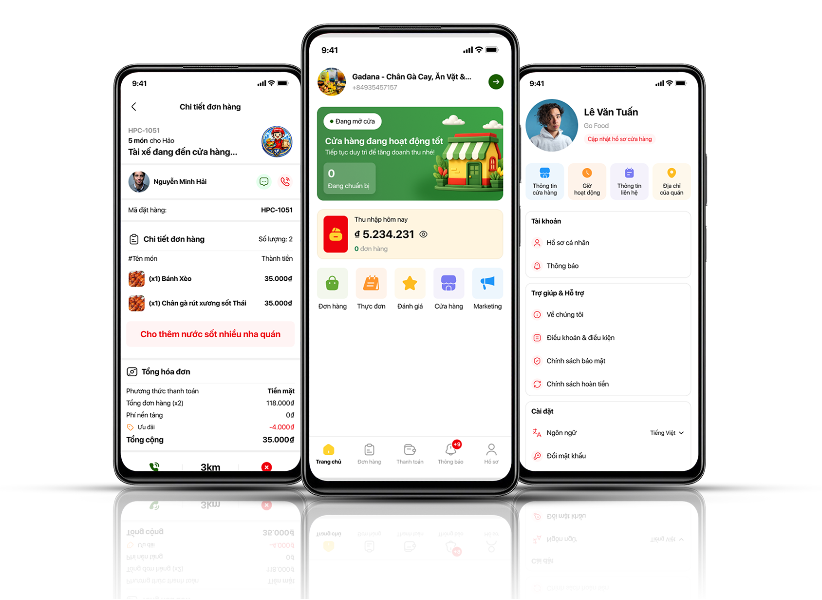 app chủ của hàng