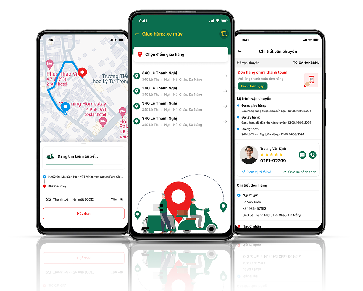 app giao nhận hàng hóa