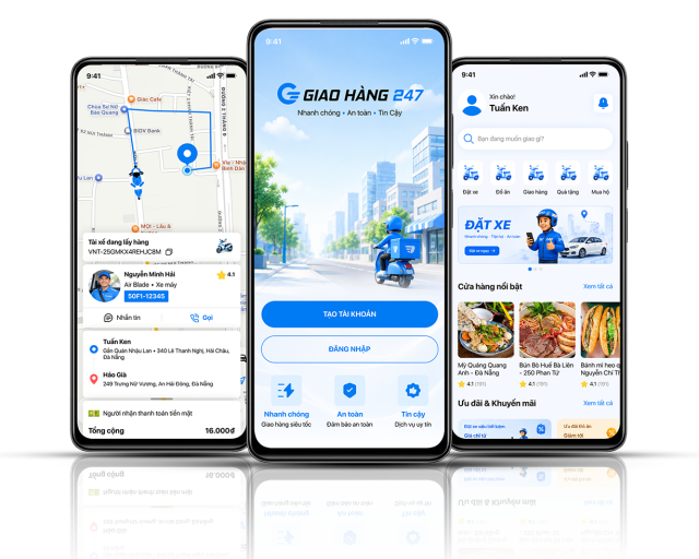 thiết kế app giao hàng