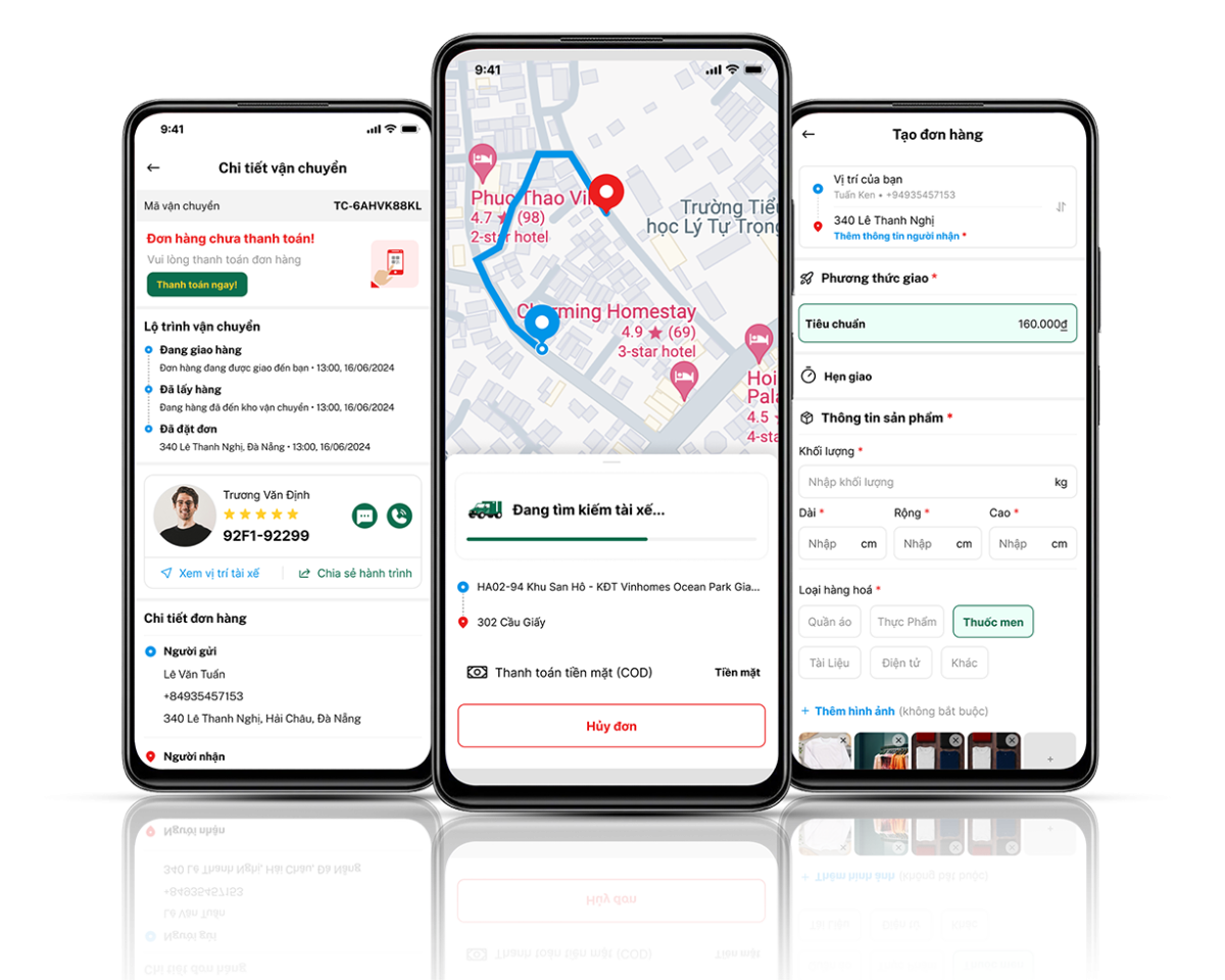 thiết kế app giap hàng