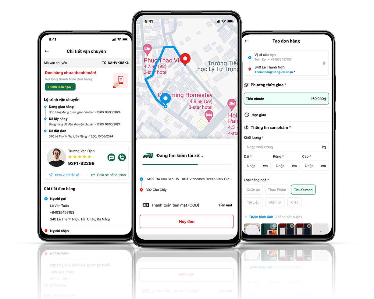 thiết kế app giap hàng