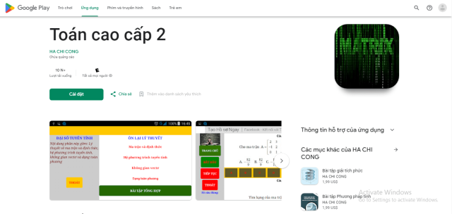App giải toán cao cấp