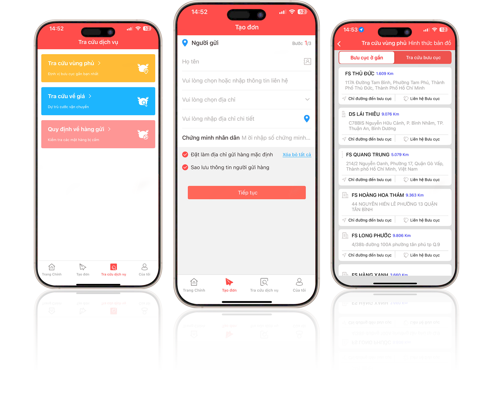 App - phần mềm chuyển phát nhanh