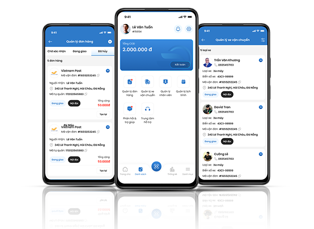 app nhân viên sử lý đơn hàng
