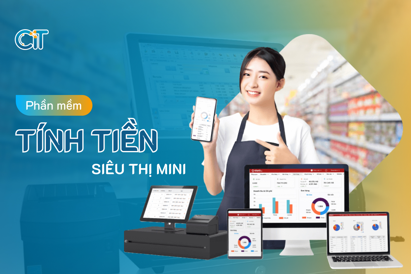 Phần mềm tính tiền siêu thị mini