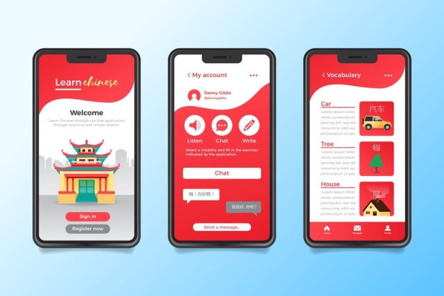 Thiết kế app học tiếng trung