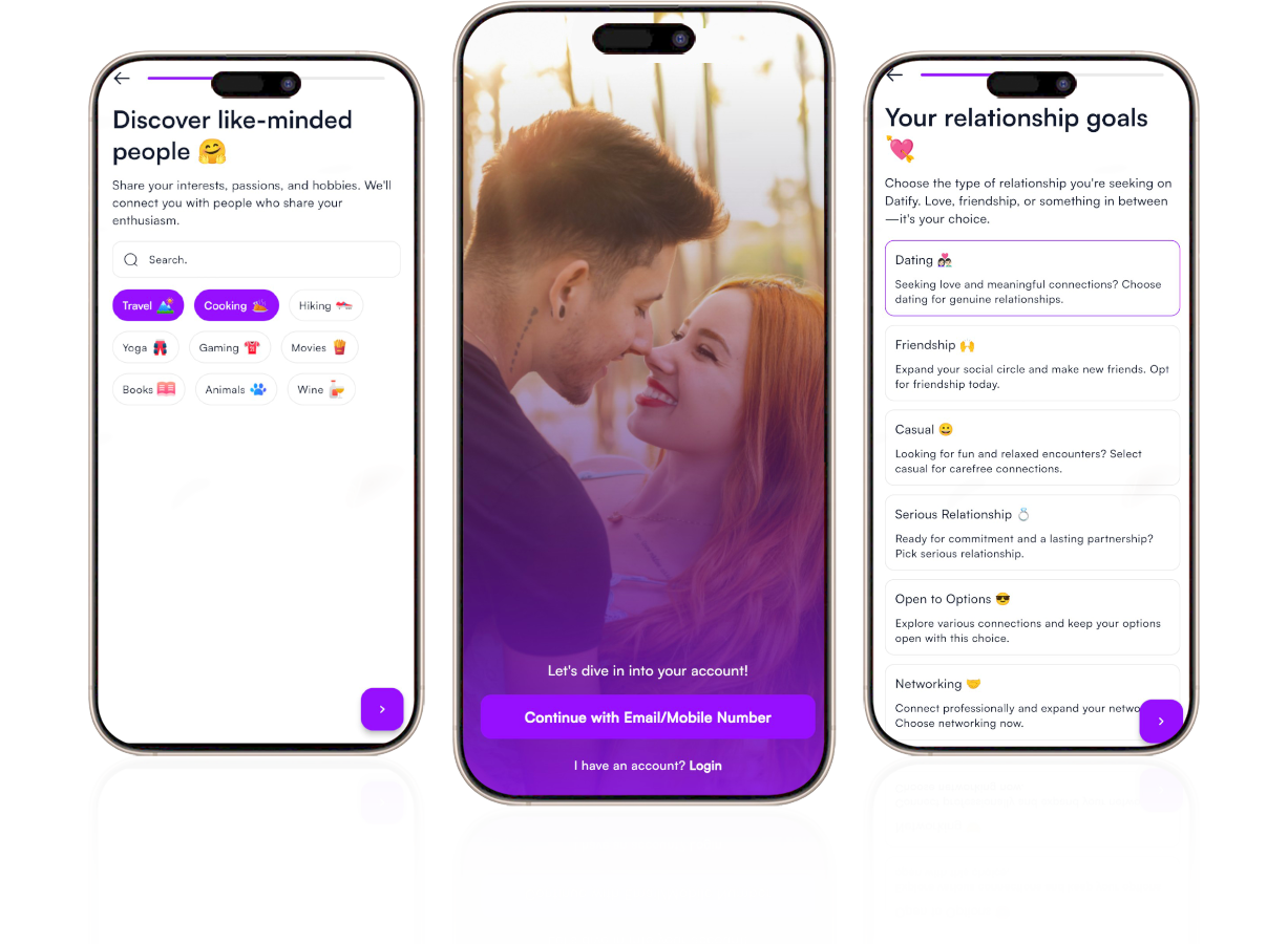 #1Thiết kế Mobile App Hẹn hò Ghép đôi theo yêu cầu Thiết kế mobile app hẹn hò ghép đôi