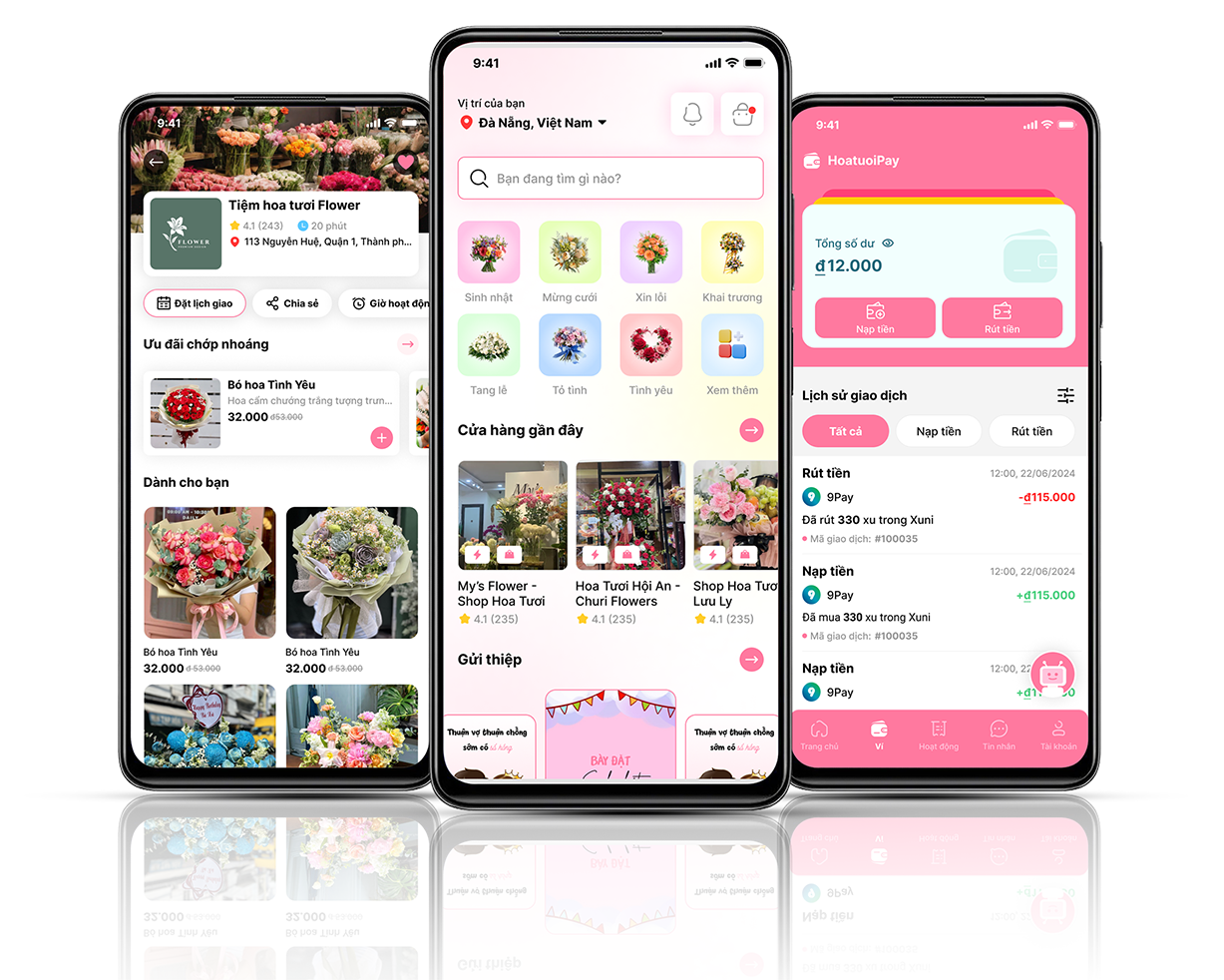 thiết kế app giao hoa