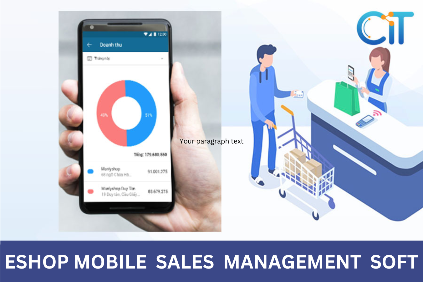 eShop mobile sales management software