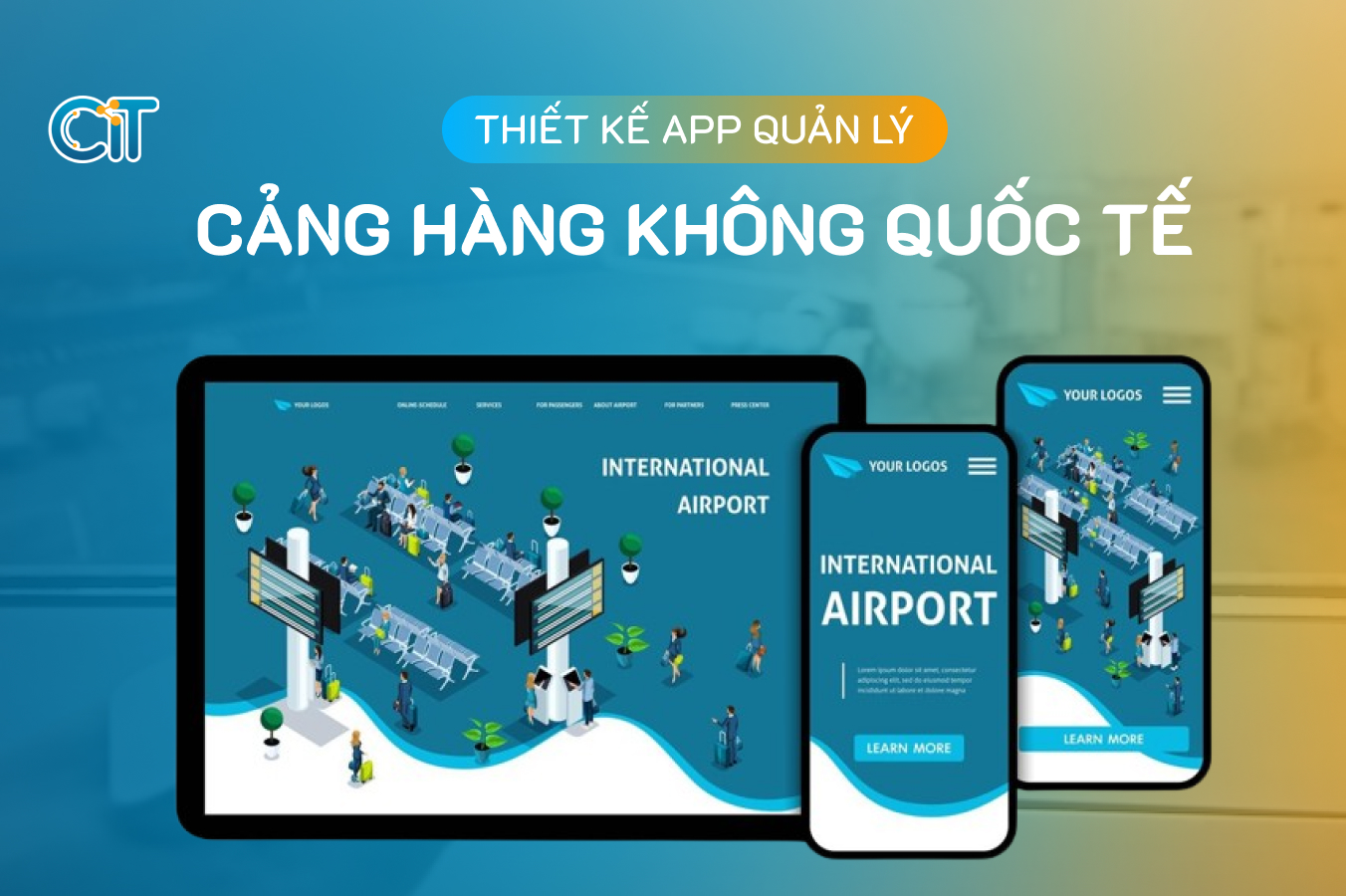 thiết kế app quản lý cảng hàng không