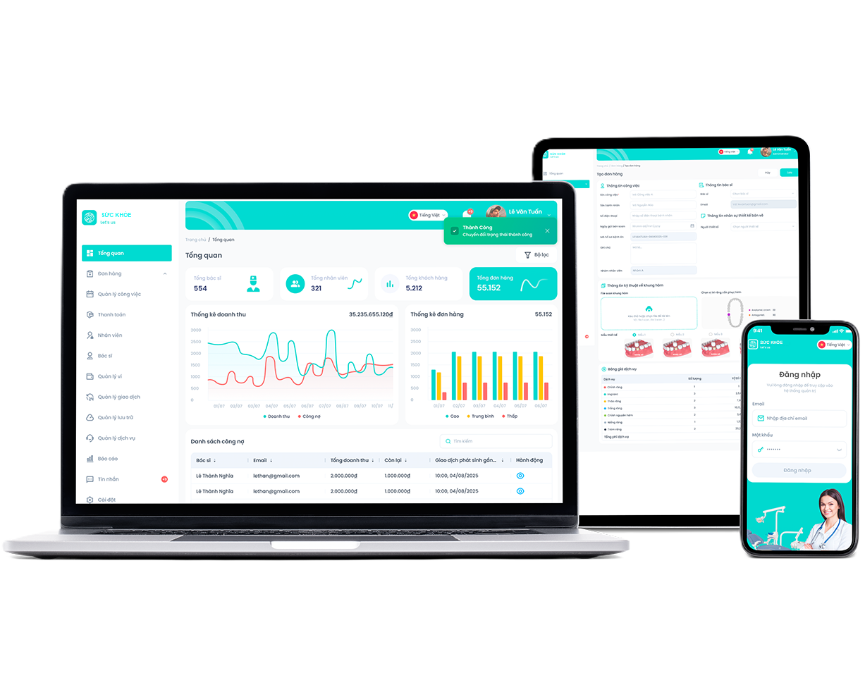 thiết kế app sức khỏe