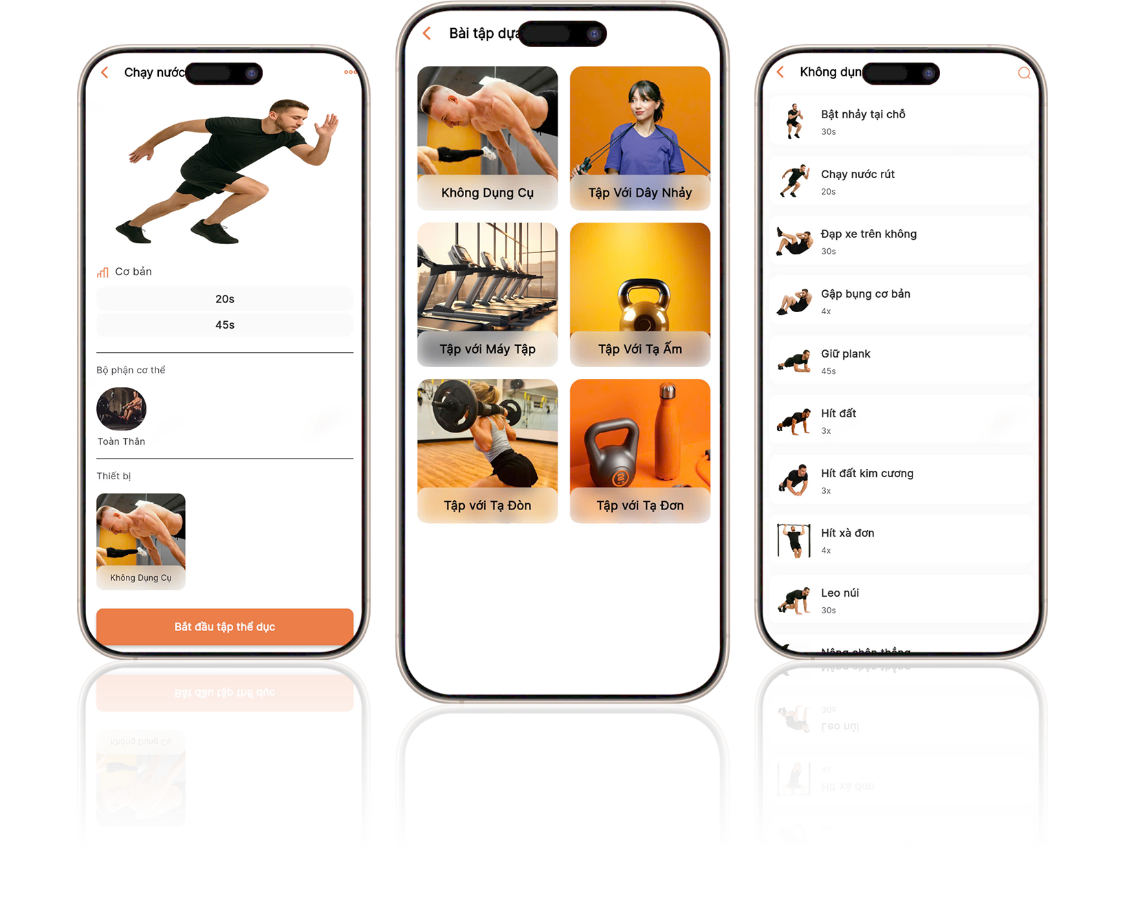 Thiết kế app fitness và tập gym chuyên nghiệp, hiệu quả thiết kế app fitness tập fym - bài tập dựa trên thiết bị
