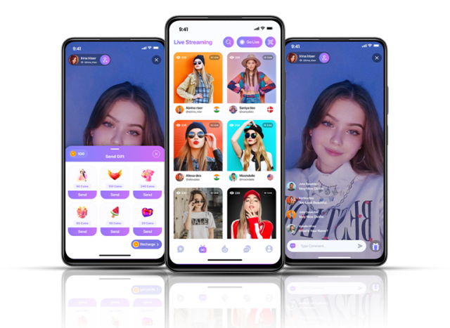 thiết kế app livestream