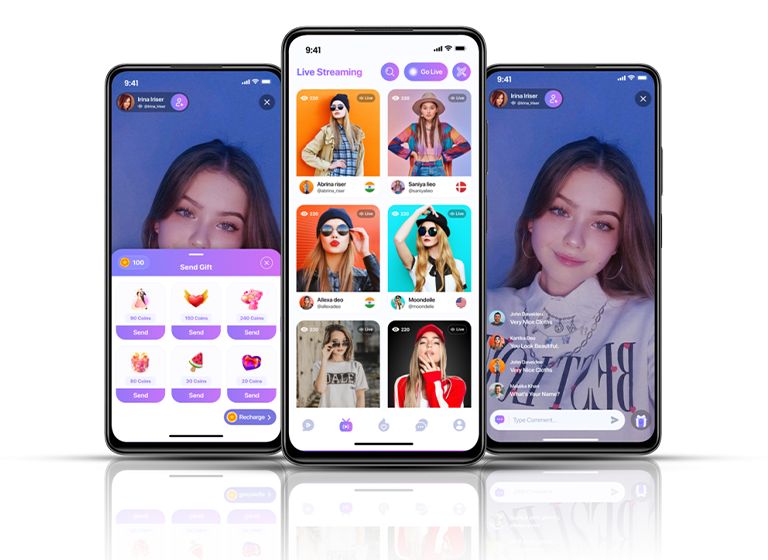 thiết kế app livestream