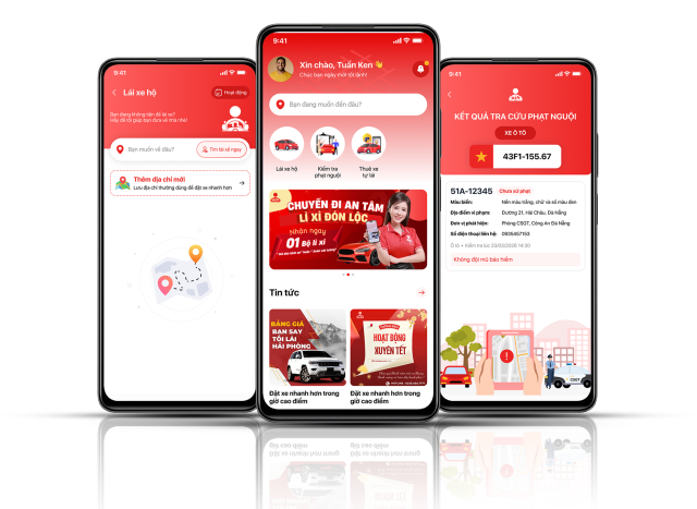 App Lái Xe Hộ, Thuê Tài Xế thiết kế app lái hộ