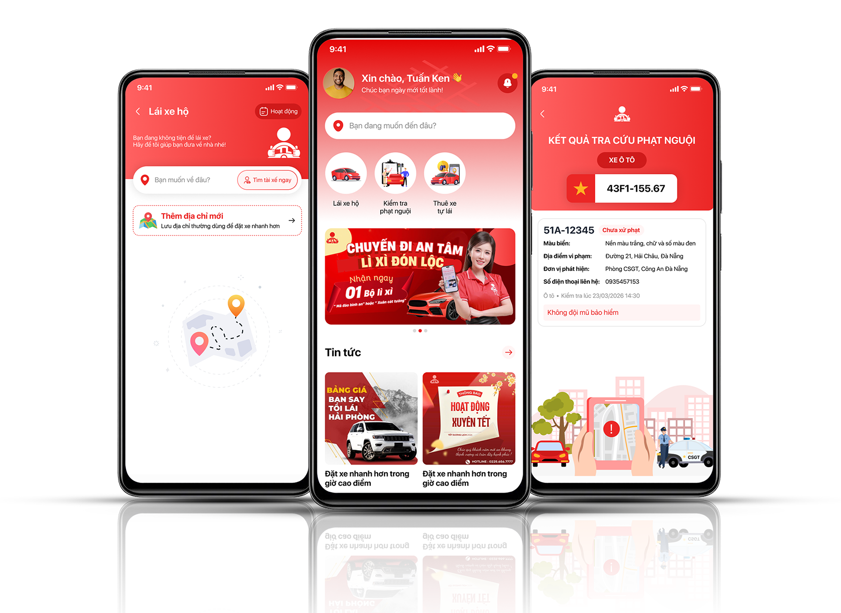 thiết kế app lái hộ
