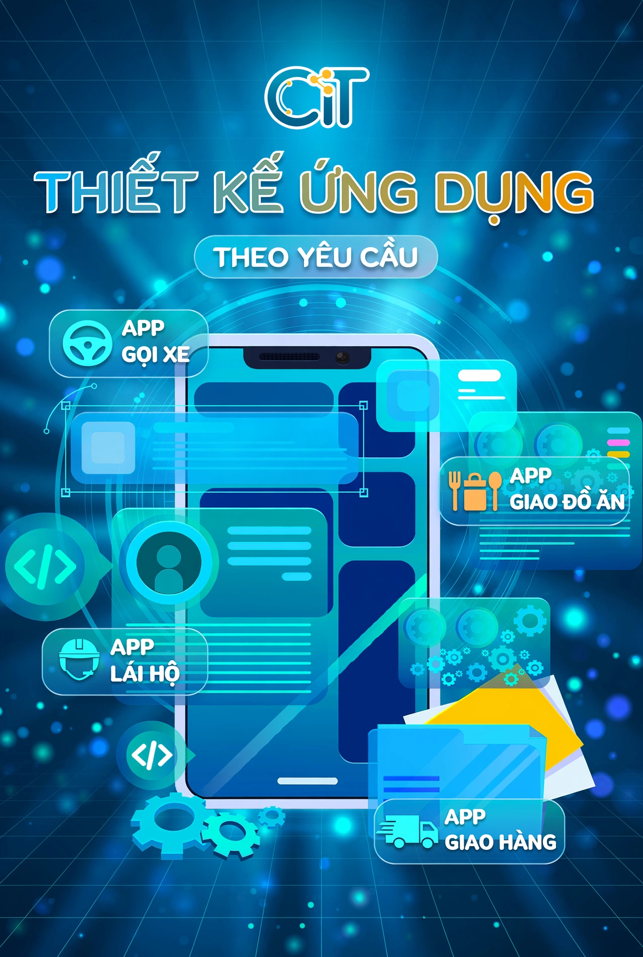 thiết kế app theo yêu cầu