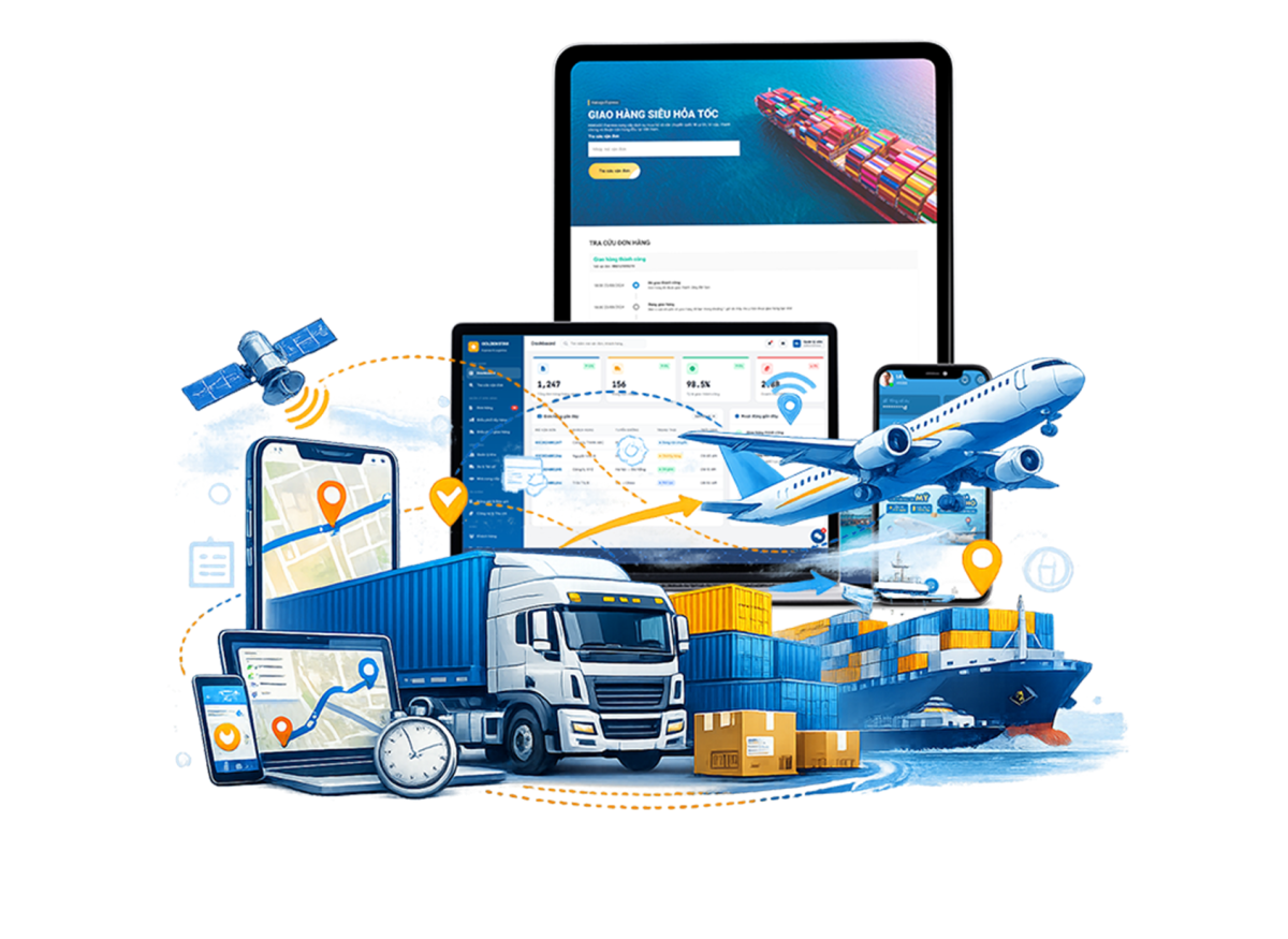 app sàn vận tải trung gian da phương thức