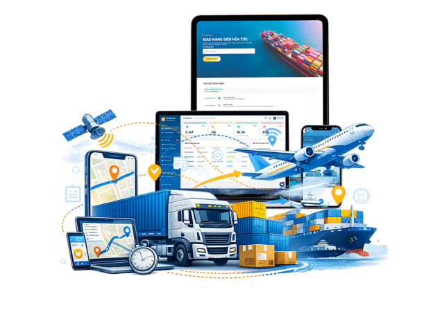 Sàn vận tải logistics trung gian app sàn vận tải trung gian da phương thức